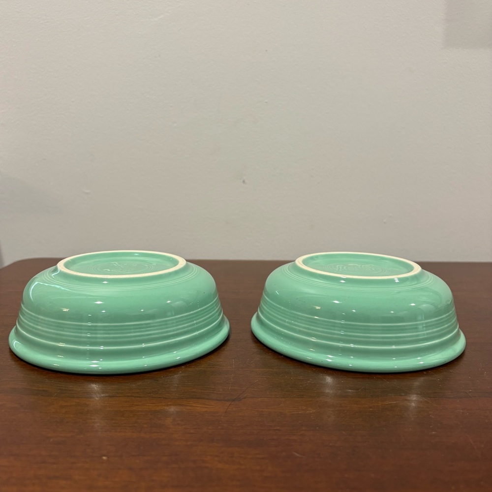 Fiestaware Fiesta *2* Seamist small 5.5” bowls Rare Retired - Picture 5 of 10